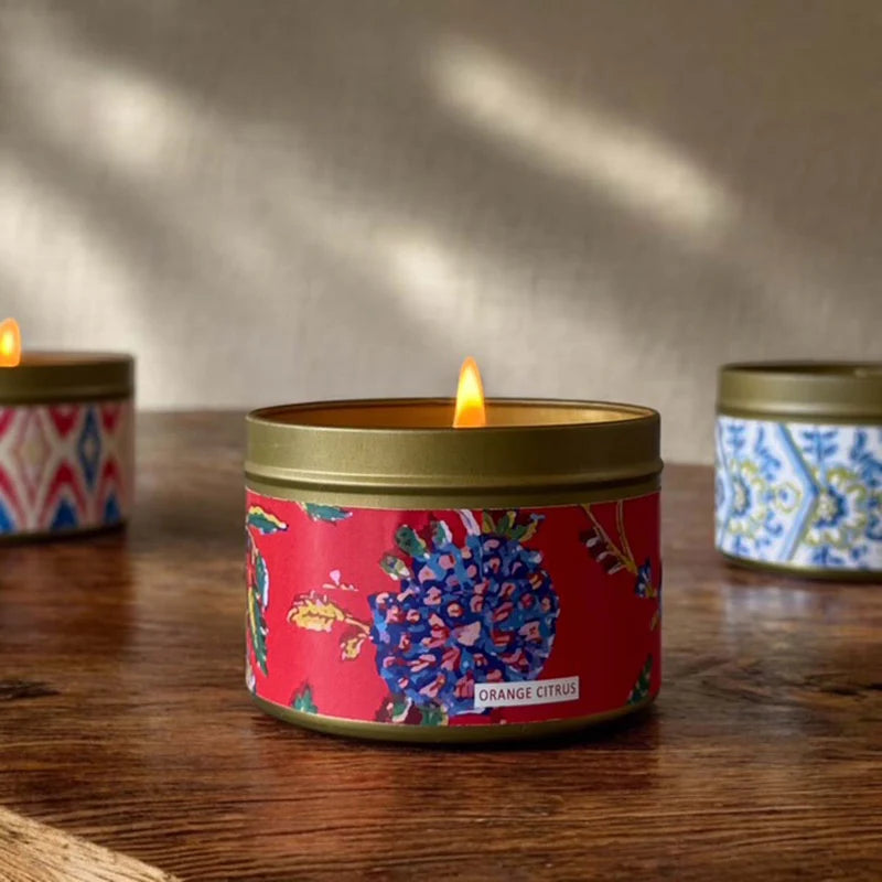 Orange Citrus Scented Tin Candle