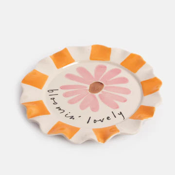Bloomin Lovely Pink Flower Plate