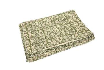 Provence Quilted Throw - Olive