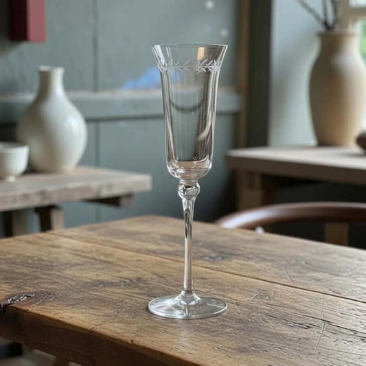 Circle Leaf Champagne Glass