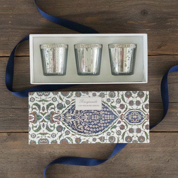 Pomegranate Boxed Gift of 3 Votives