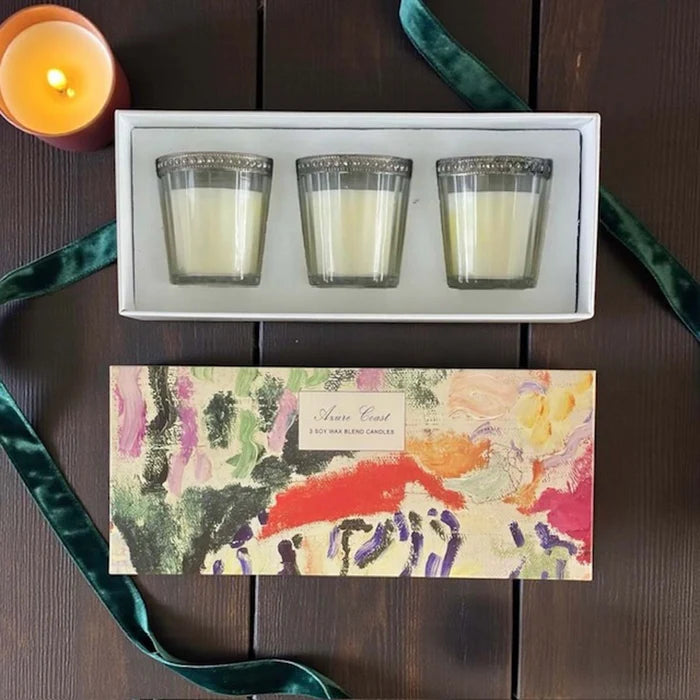 Azure Coast Boxed Gift of 3 Votives