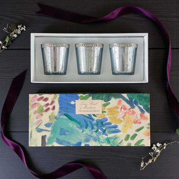 Lime & Basil Boxed Gift of 3 Votives