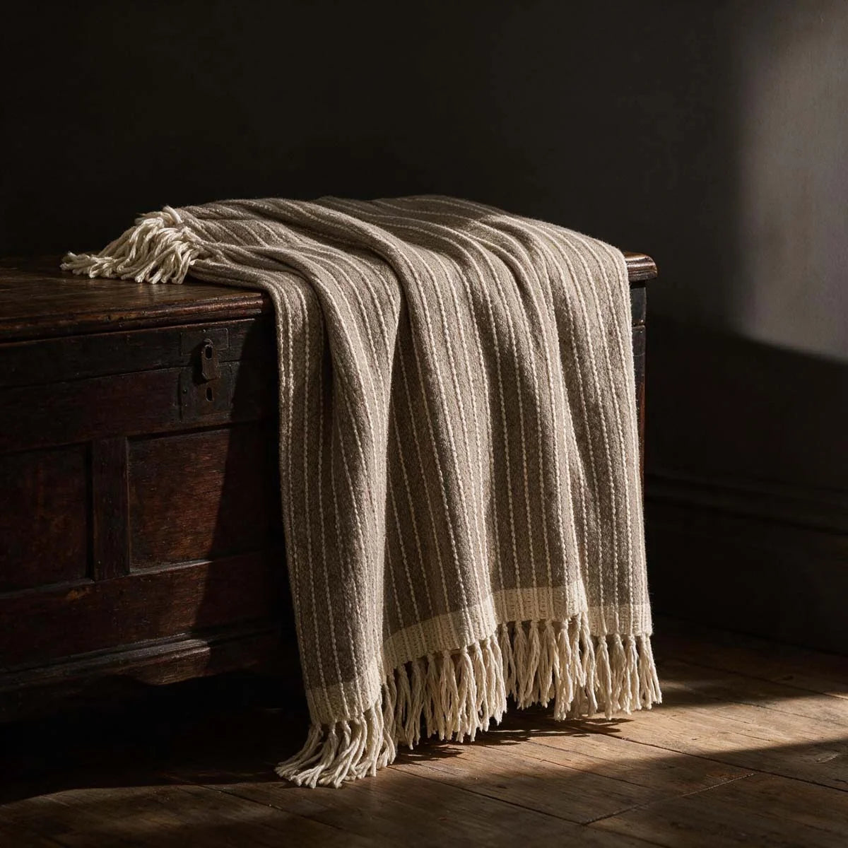 Natural Chunky, 100% Wool Throw