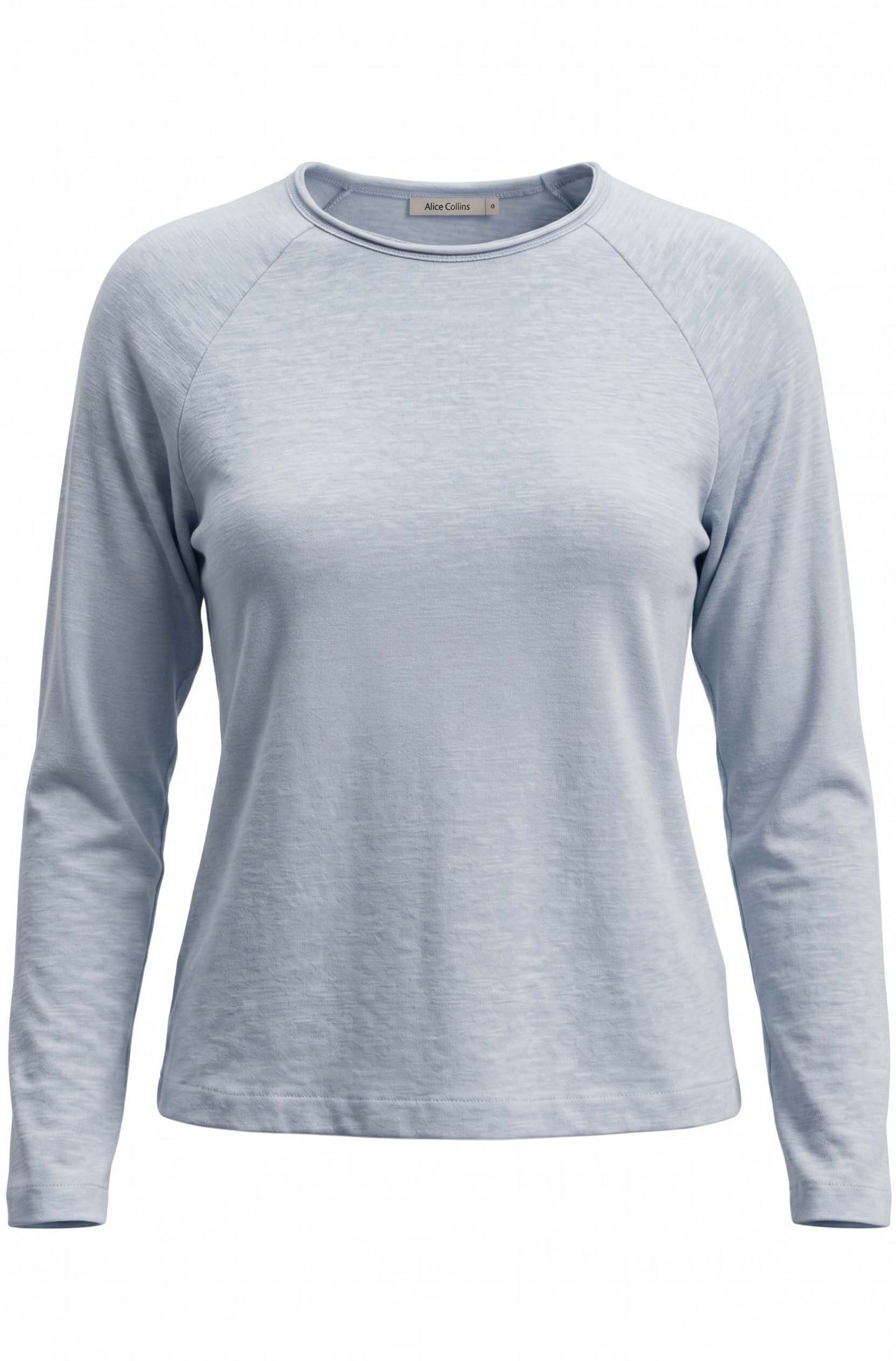 Clara Slub Top, Blue Smoke