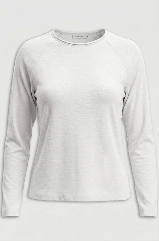 Clara Slub Top, Winter White