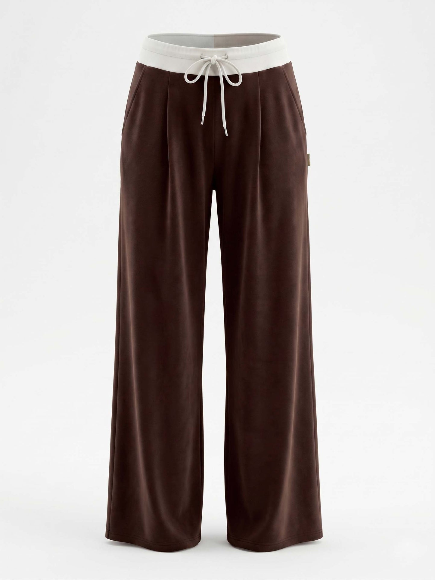 Kira Modal Trouser, Chocolate/Winter White
