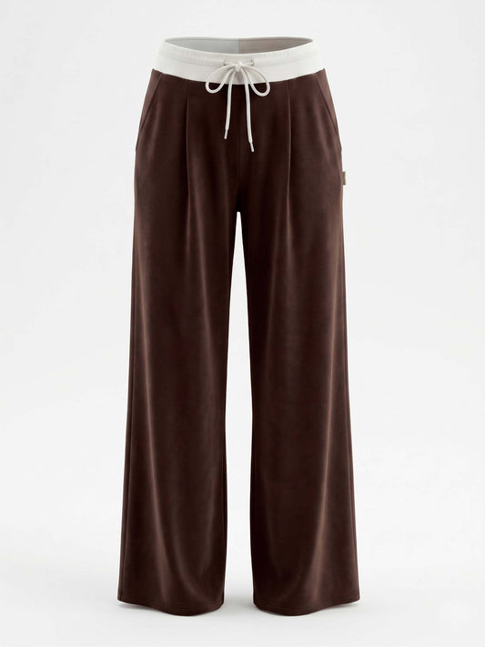 Kira Modal Trouser, Chocolate/Winter White