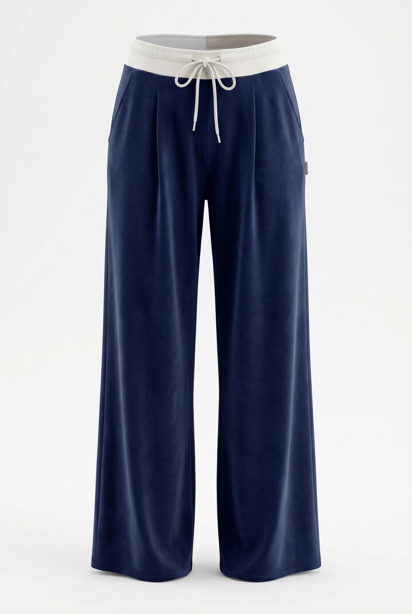 Kira Modal Trouser, Navy/Winter White