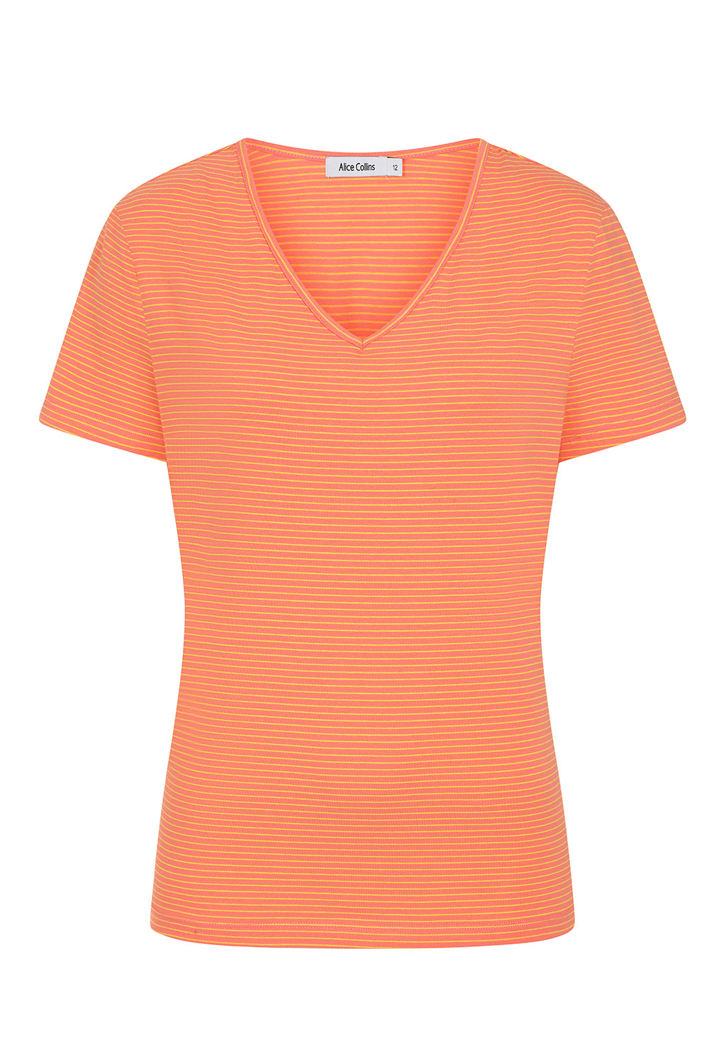 Pippa Striped Tee - Fiesta/Sunflower