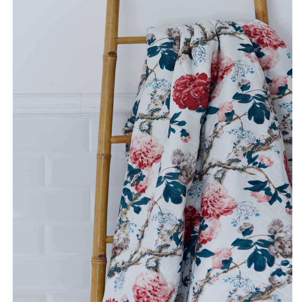 Peony Print Quilt
