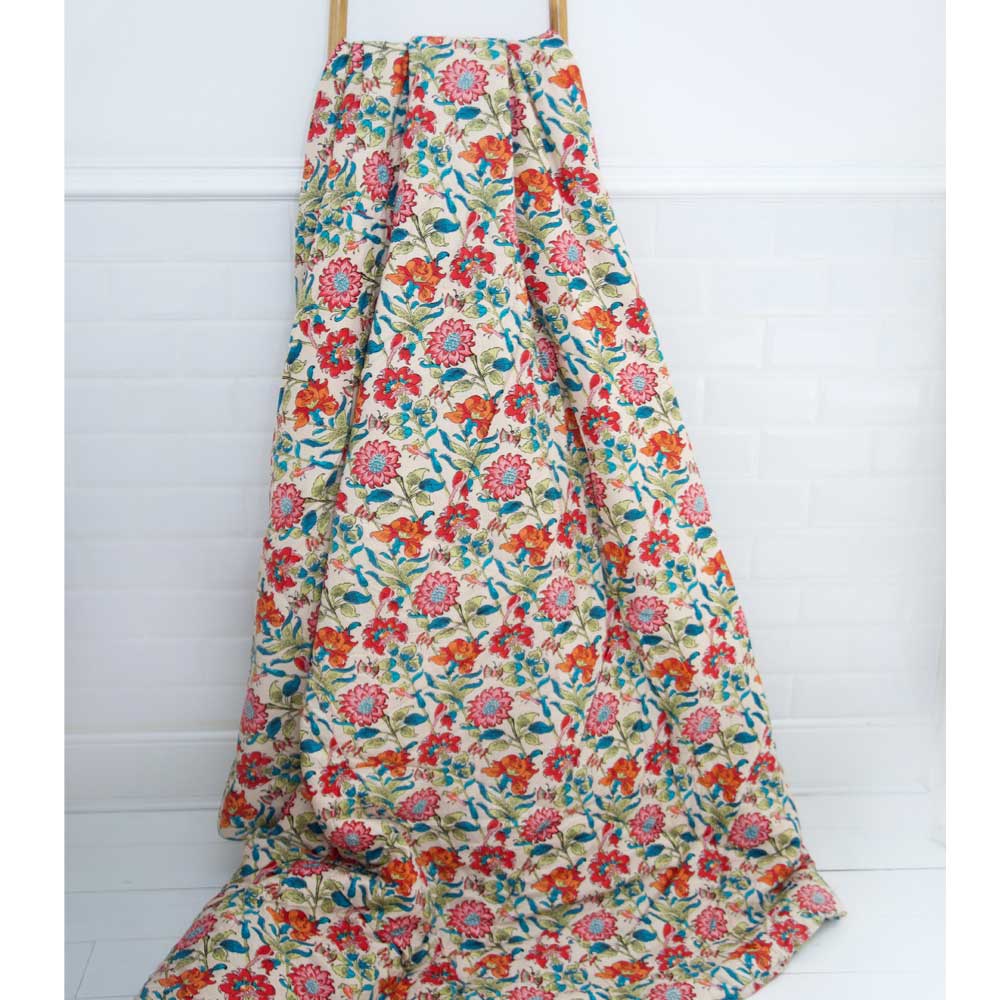 Floral Garden Print Quilt