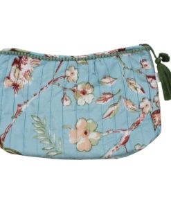 Blue Blossom Print Wash Bag