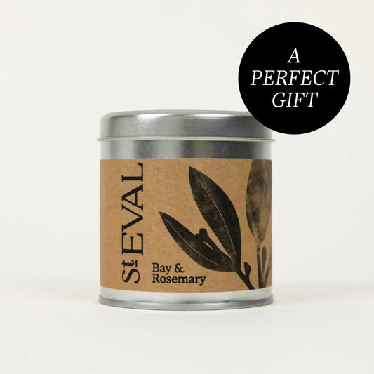 St Eval Scented Tin Candle - Bay & Rosemary