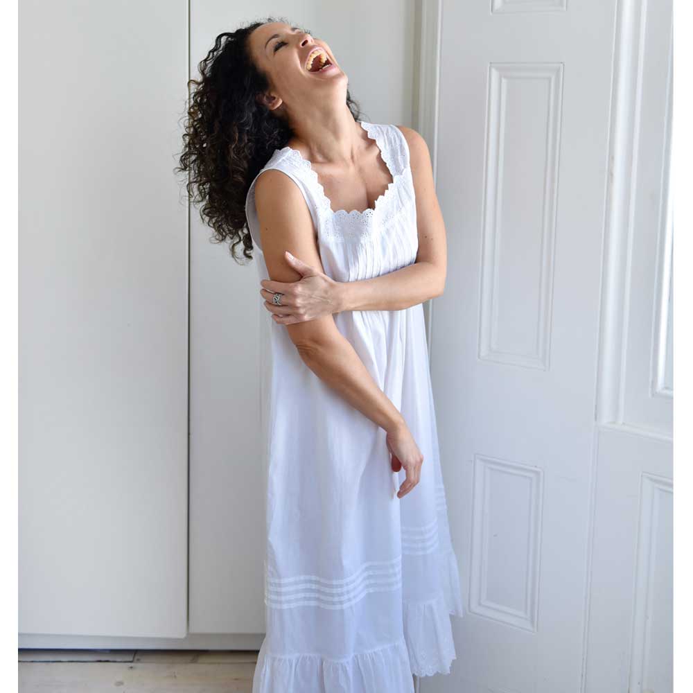 Eva, White Nightdress