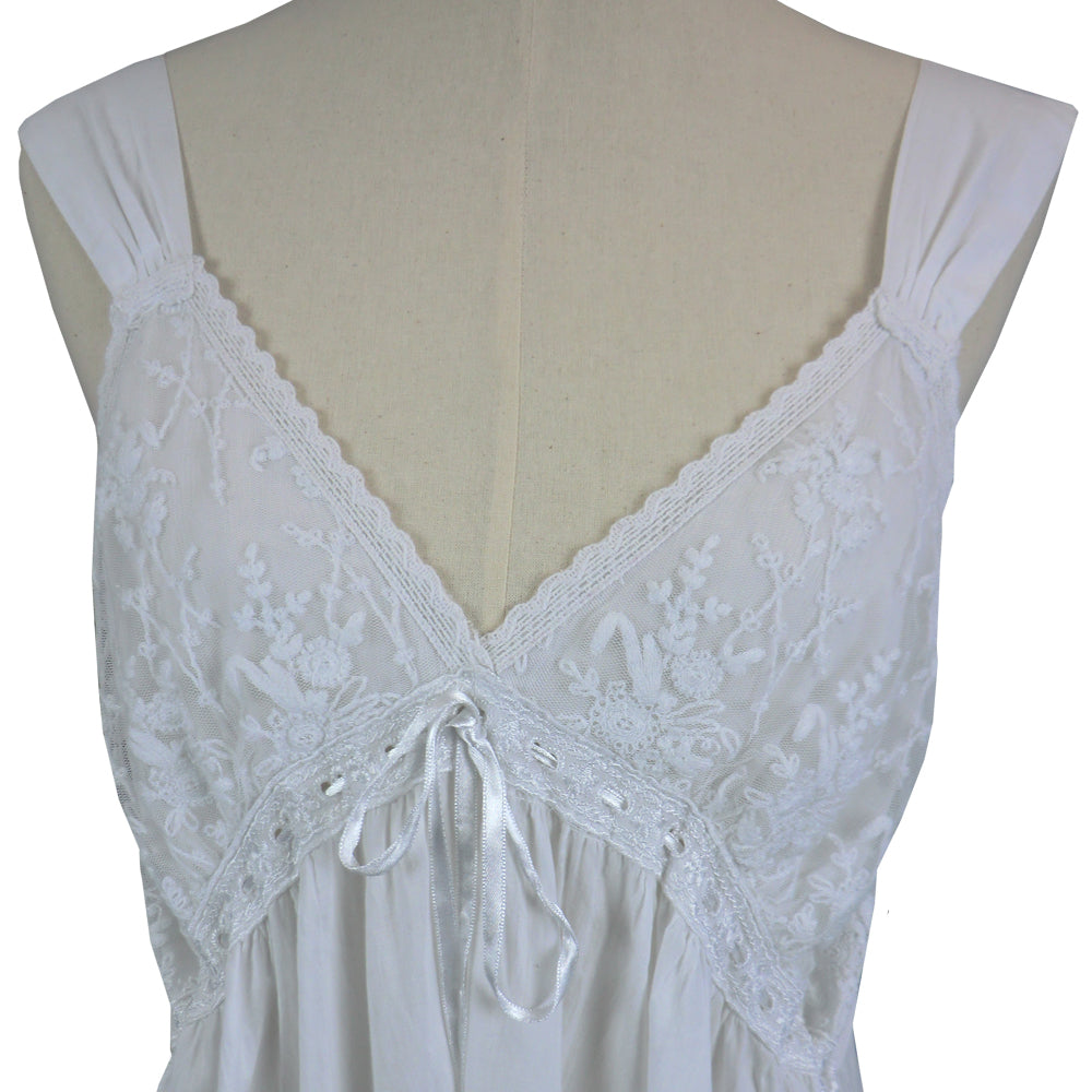 Rachael White Embroidered Nightdress