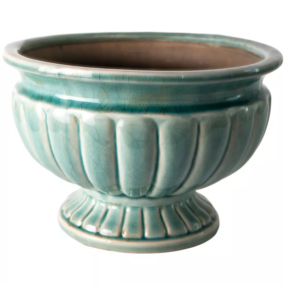 Samos Sea Blue Ornate Planter