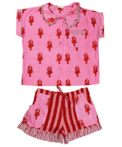 Lobster Print Short PJs S/M