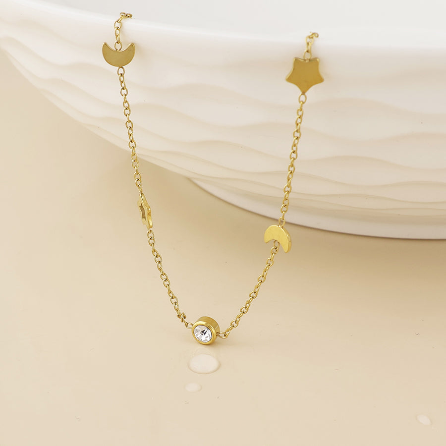 (183) Lumi, Celestial & Crystal Necklace