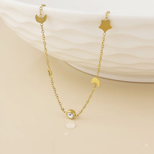 (183) Lumi, Celestial & Crystal Necklace