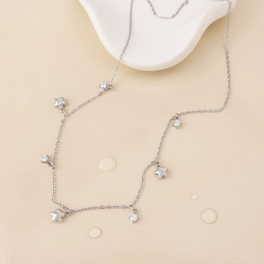 (214) Constance, Stars & Crystal Necklace