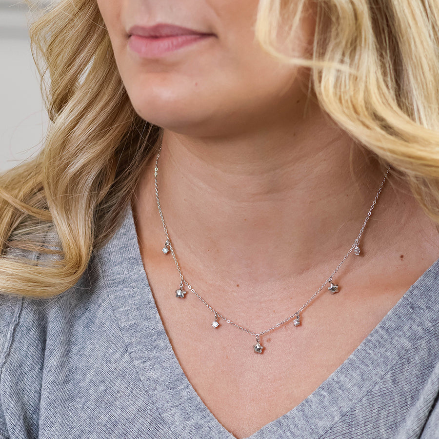 (214) Constance, Stars & Crystal Necklace