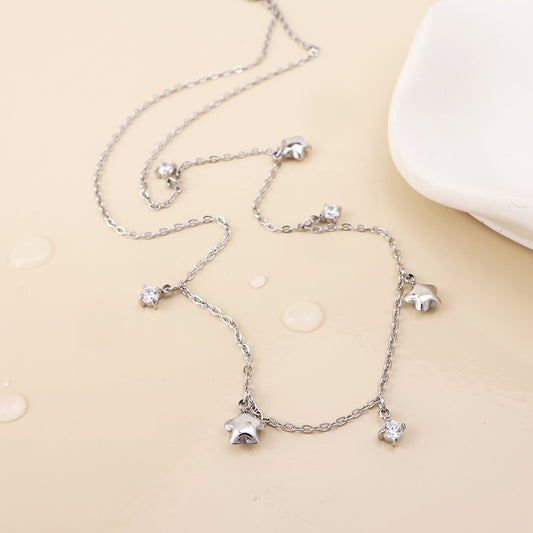 (214) Constance, Stars & Crystal Necklace