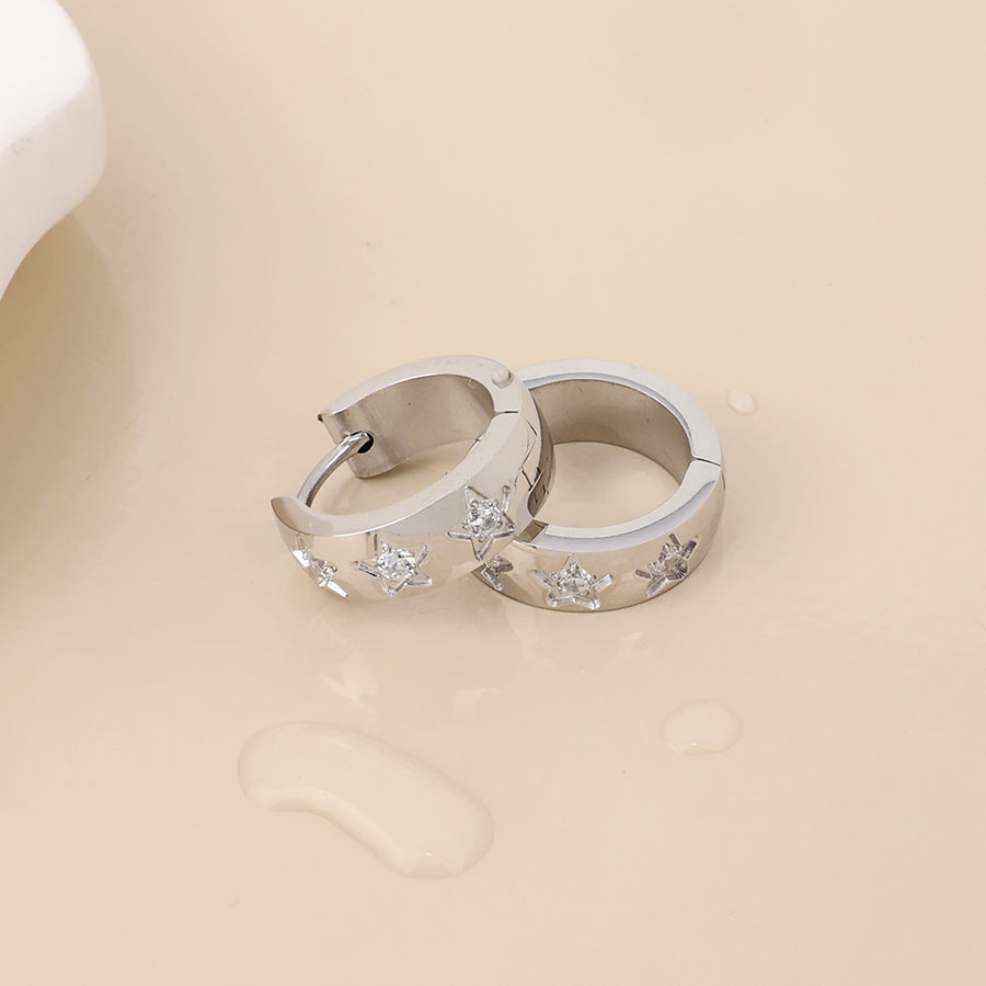 (226) Astra, Crystal Hoop Earring
