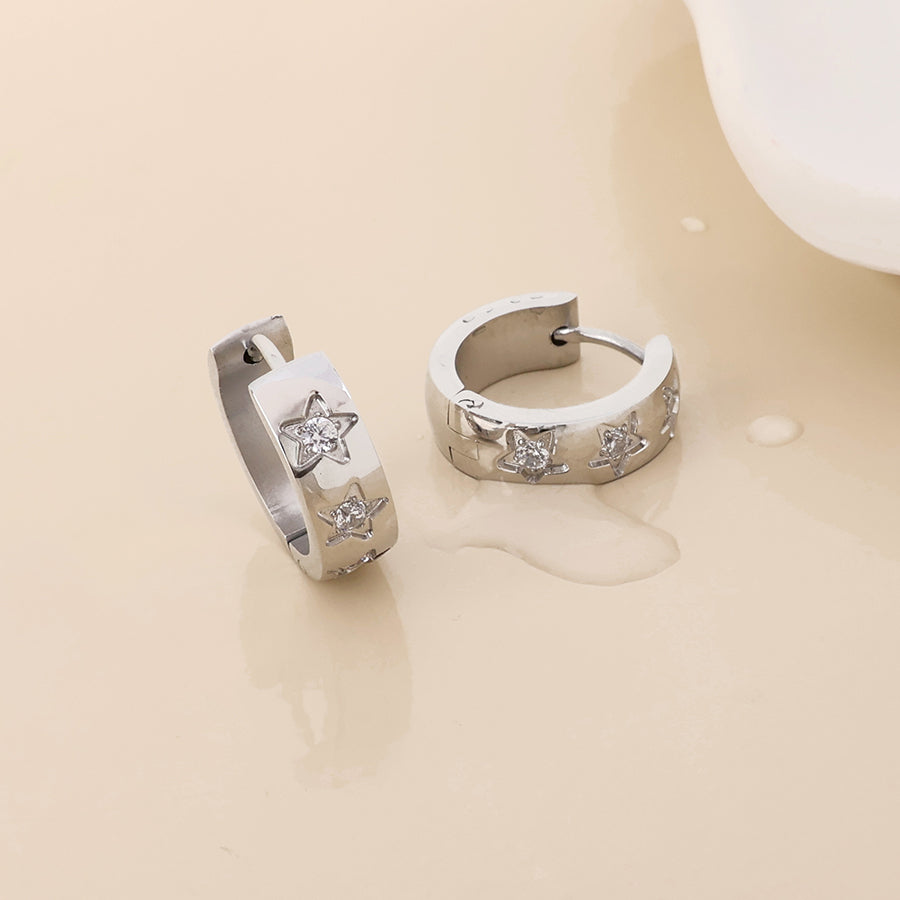 (226) Astra, Crystal Hoop Earring
