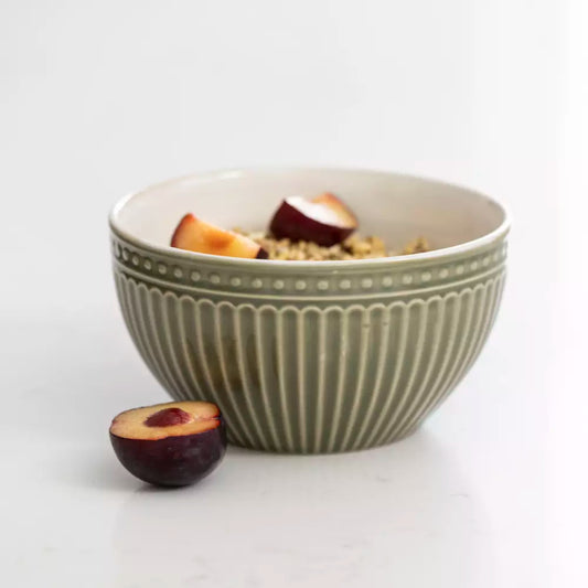 Pembroke Stoneware Bowl - Olive Green