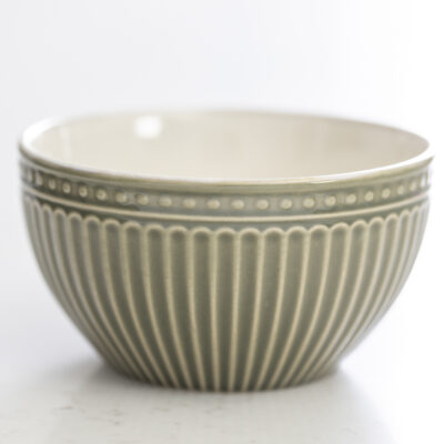 Pembroke Stoneware Bowl - Olive Green