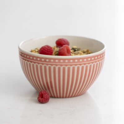 Pembroke Stoneware Bowl - Coral Pink