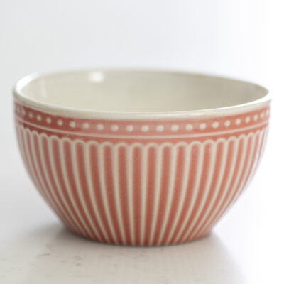 Pembroke Stoneware Bowl - Coral Pink