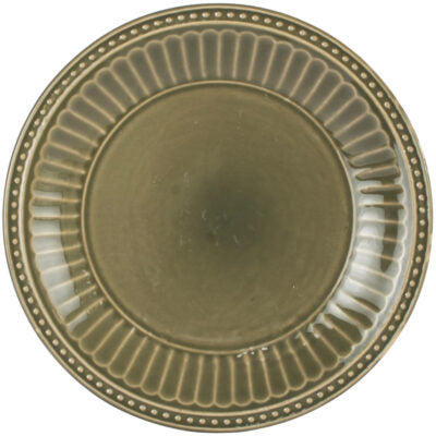 Pembroke Stoneware Side Plate - Olive Green