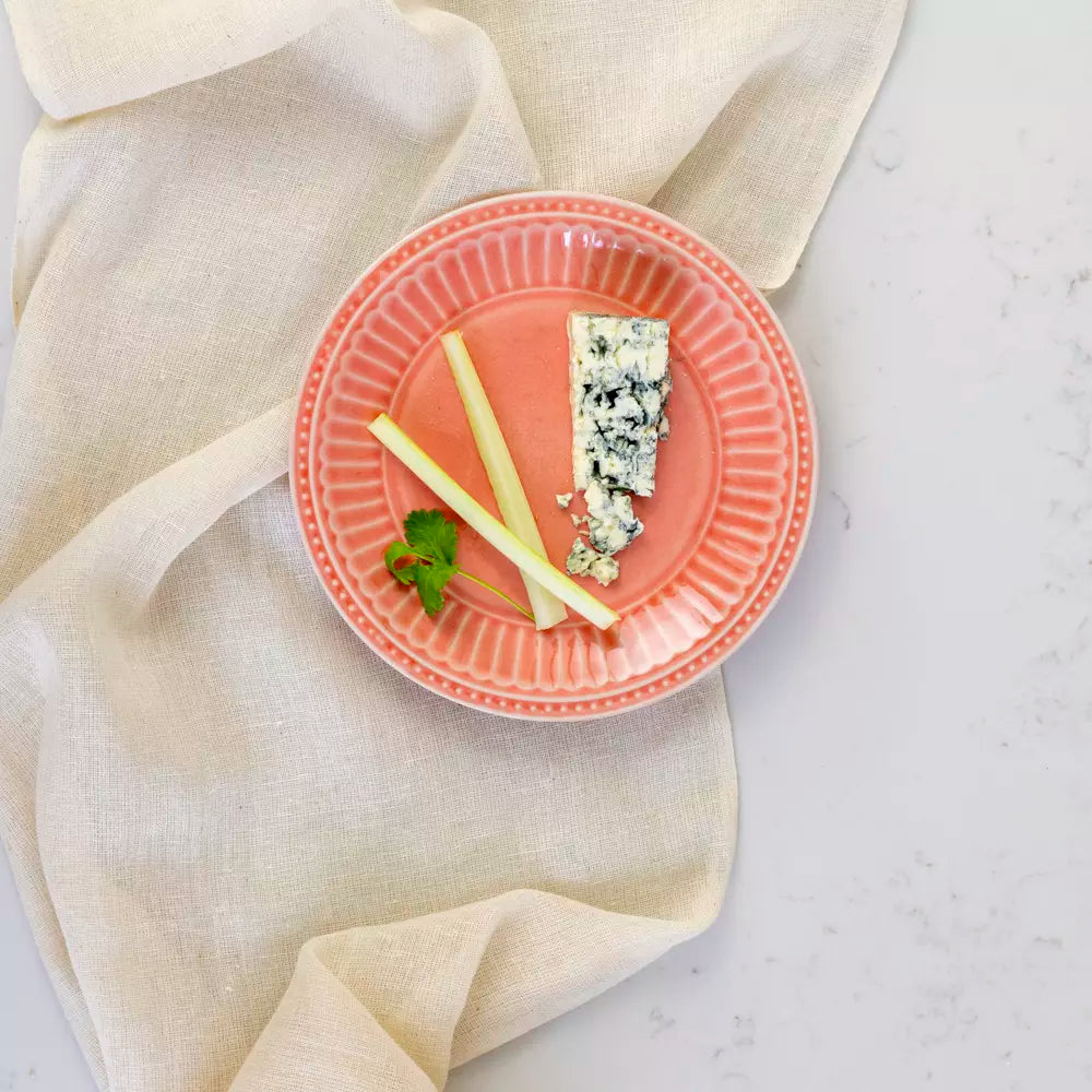 Pembroke Stoneware Side Plate - Coral Pink