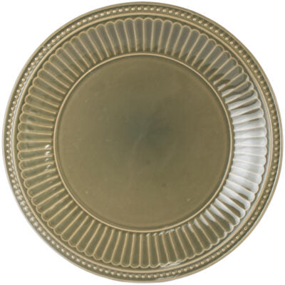 Pembroke Stoneware Dinner Plate - Olive Green