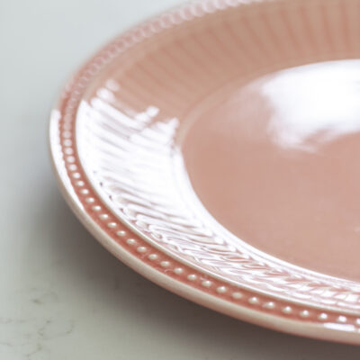 Pembroke Stoneware Dinner Plate - Coral Pink