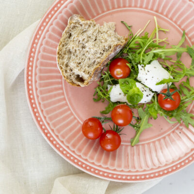 Pembroke Stoneware Dinner Plate - Coral Pink