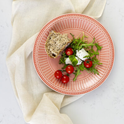 Pembroke Stoneware Dinner Plate - Coral Pink