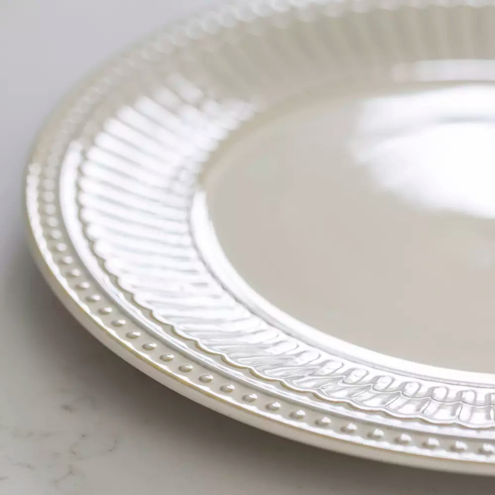 Pembroke Stoneware Side Plate - Cream