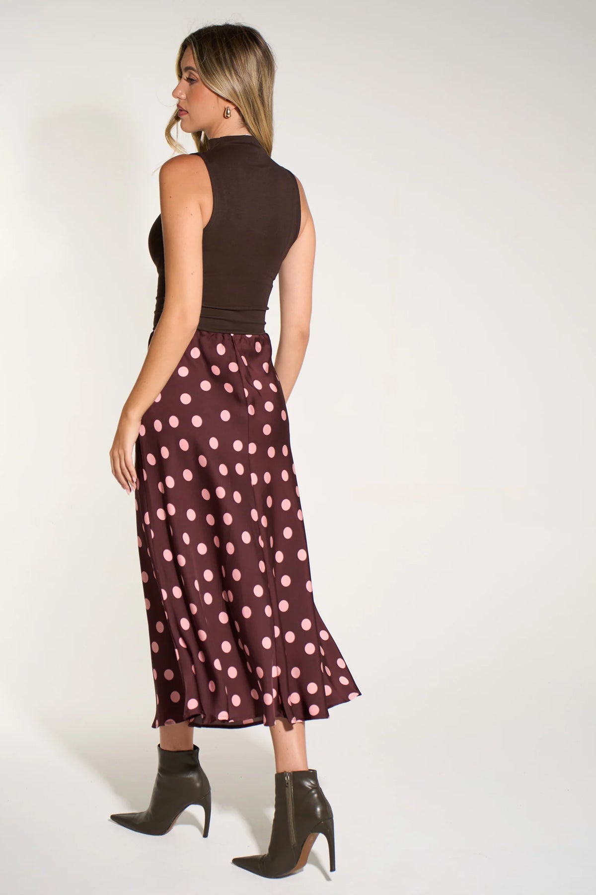 Pink/Berry Dotted Slip Skirt