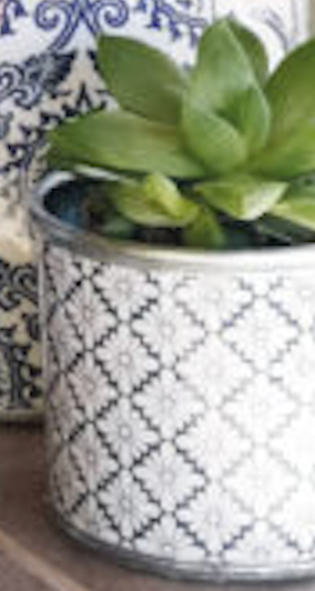 Tin Planters - Flora Botanica - Delft Blue