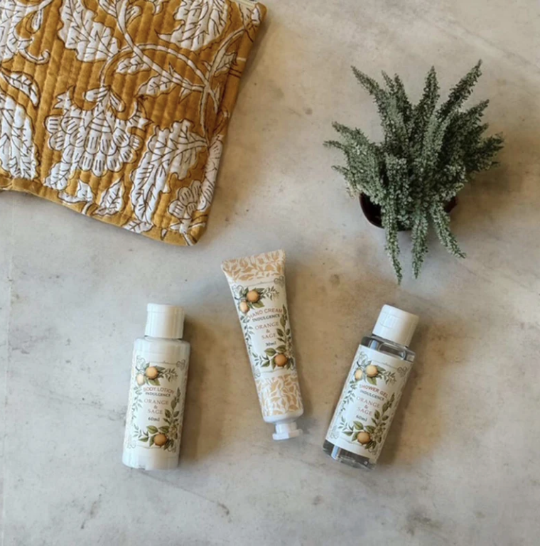 Weekend Pamper Set - Orange & Sage - Ochre