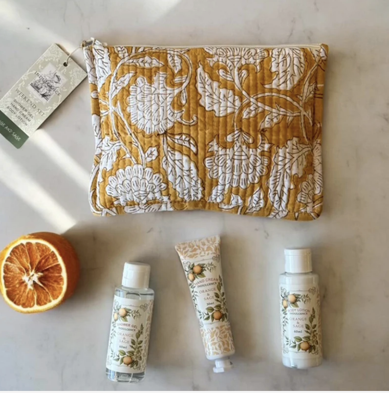 Weekend Pamper Set - Orange & Sage - Ochre