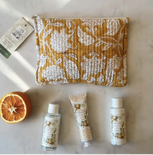 Weekend Pamper Set - Orange & Sage - Ochre