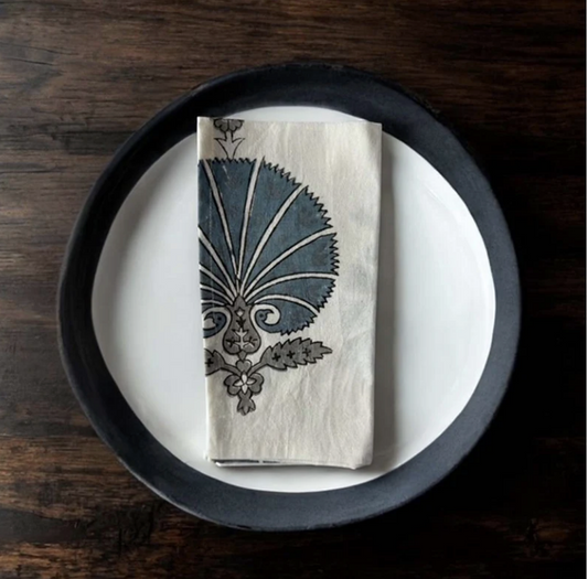 Blue Motif Napkins - set of 4