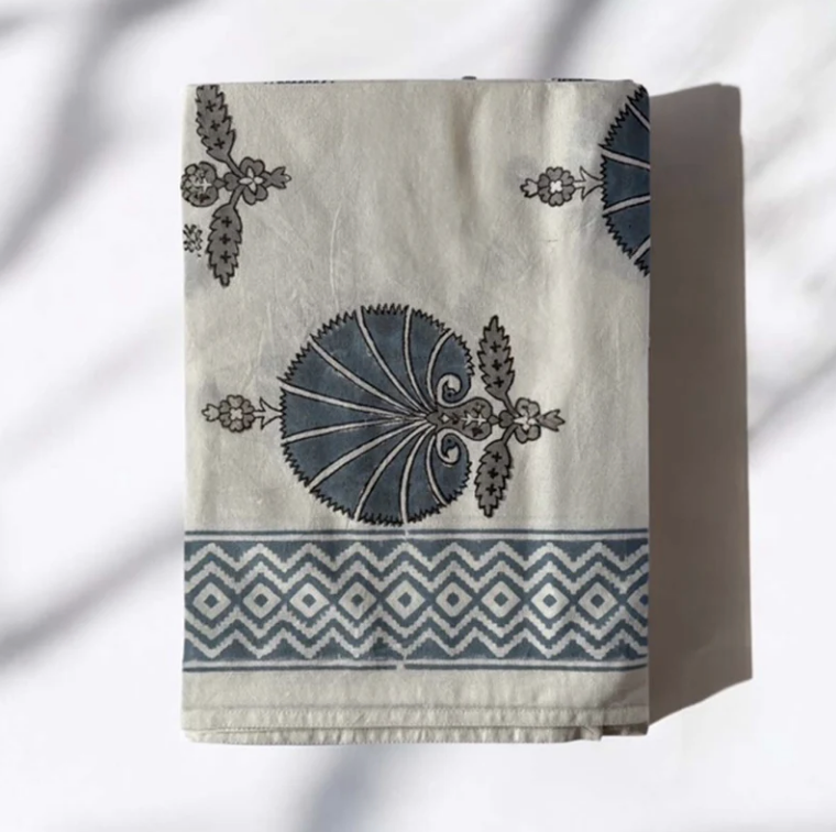 Blue Motif Tablecloth