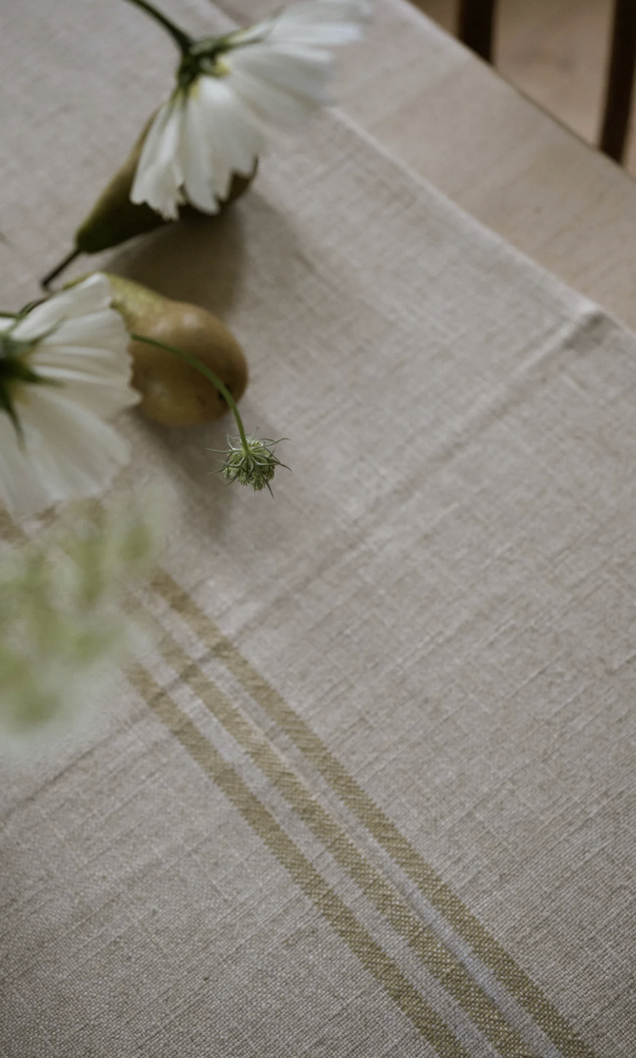 The Timeless Linen Table Runner - Antique Cream