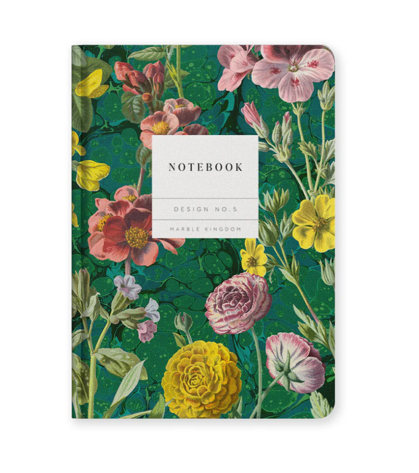 Kaleido Hardback Notebook - Marble Botanical