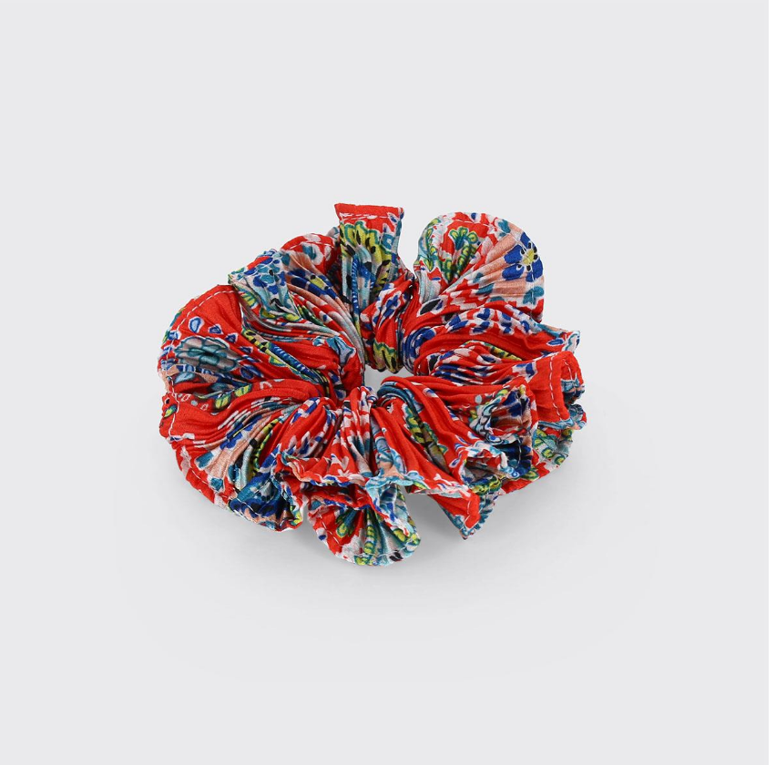 Red Bohemian Scrunchie